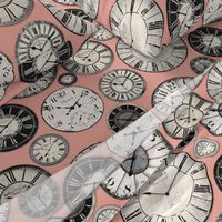 Vintage Clocks pink grey