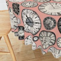 Vintage Clocks pink grey