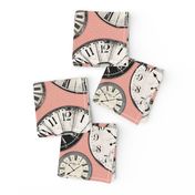 Vintage Clocks pink grey