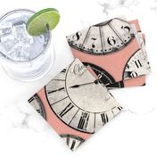 Vintage Clocks pink grey