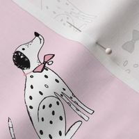 bow tie dalmatian pink