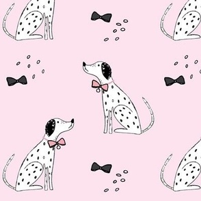 bow tie dalmatian pink