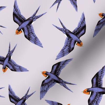 Swooping Swallow in Lavender Haze // large
