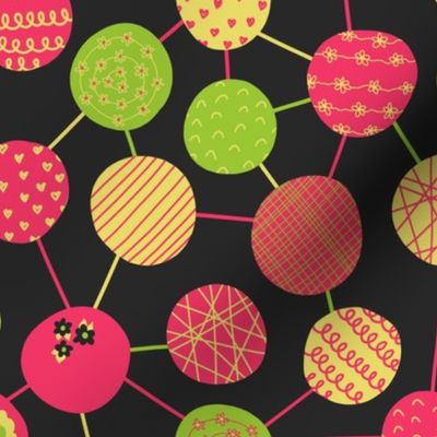 Colorful Connected Dots