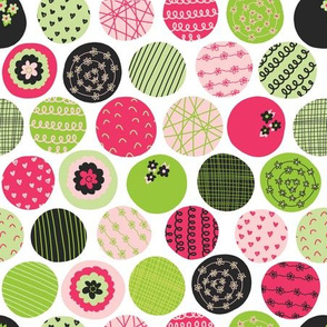 Green and Pink Dots