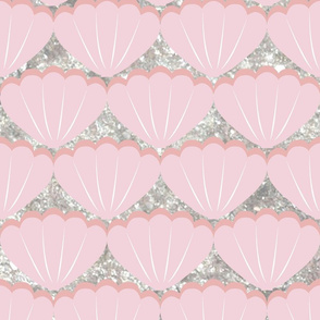 Sweet Pink shells pyrite