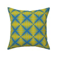 Basket Weave blue yellow