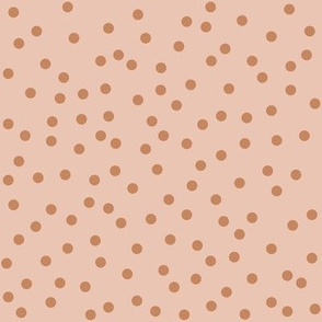 pastel dots brown