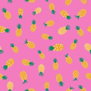 Pineapples on Pink