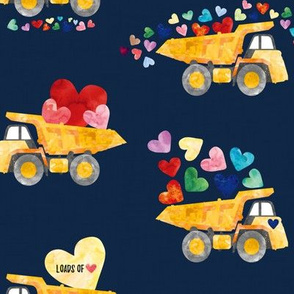 9" Loads of Love Construction Truck // Navy