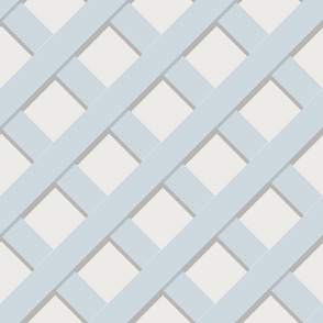 Trelliage FRENCH BLUE LARGER DIAGONAL TRELLIS