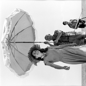 48-10 Pablo Picasso and Francoise Gilot, Golfe-Juan, France, 1948