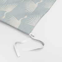 Art Deco Cranes - 3.87" Fabric, 3" Wallpaper