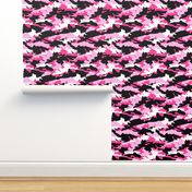 hot pink and black camouflage - camo  - LAD20