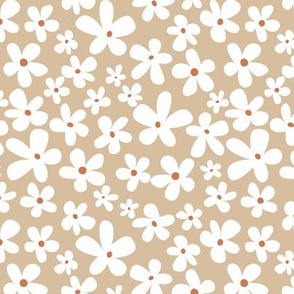 ditsy daisy days_beige