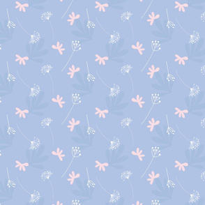spring flowers baby blue