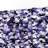 Medium  Scale / Camouflage / Purple Lavender White Black