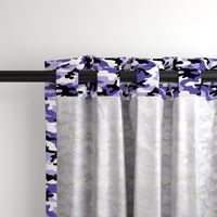 Medium  Scale / Camouflage / Purple Lavender White Black