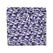 Medium  Scale / Camouflage / Purple Lavender White Black