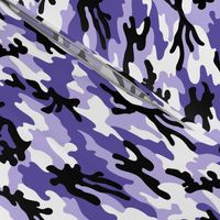 Medium  Scale / Camouflage / Purple Lavender White Black