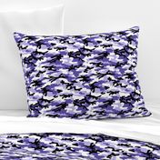 Medium  Scale / Camouflage / Purple Lavender White Black
