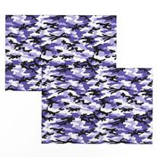 Medium  Scale / Camouflage / Purple Lavender White Black