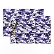 Medium  Scale / Camouflage / Purple Lavender White Black