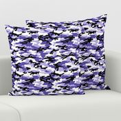 Medium  Scale / Camouflage / Purple Lavender White Black