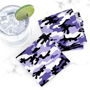 Medium  Scale / Camouflage / Purple Lavender White Black