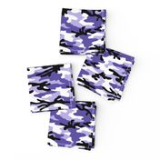 Medium  Scale / Camouflage / Purple Lavender White Black