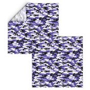 Medium  Scale / Camouflage / Purple Lavender White Black