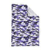 Medium  Scale / Camouflage / Purple Lavender White Black