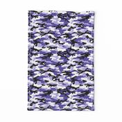 Medium  Scale / Camouflage / Purple Lavender White Black