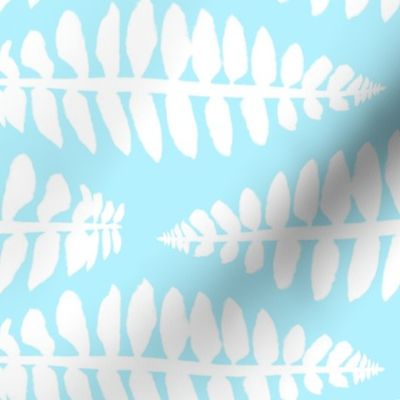 White Ferns  on Light Blue - Horizontal 