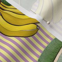 Bananapattern Stripes Purple Medium