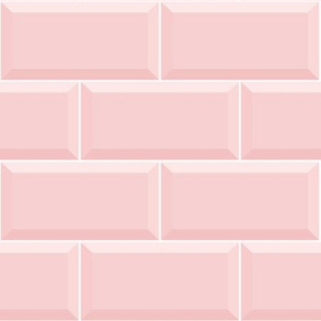 Pastel Cafe Tiles // Blush Pink