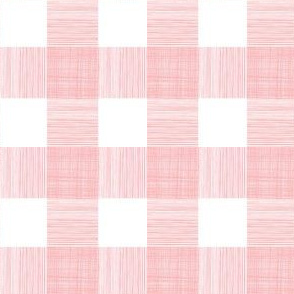 pink gingham fabric - pink check