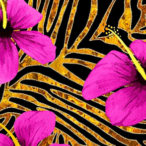 2020 FUCHSIA Hibiscus & Tiger Stripes