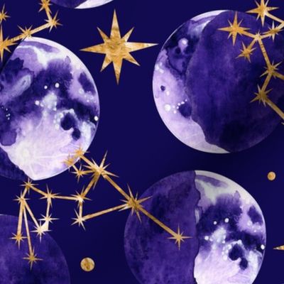 Moon Phases and Astrology in Deep Purple