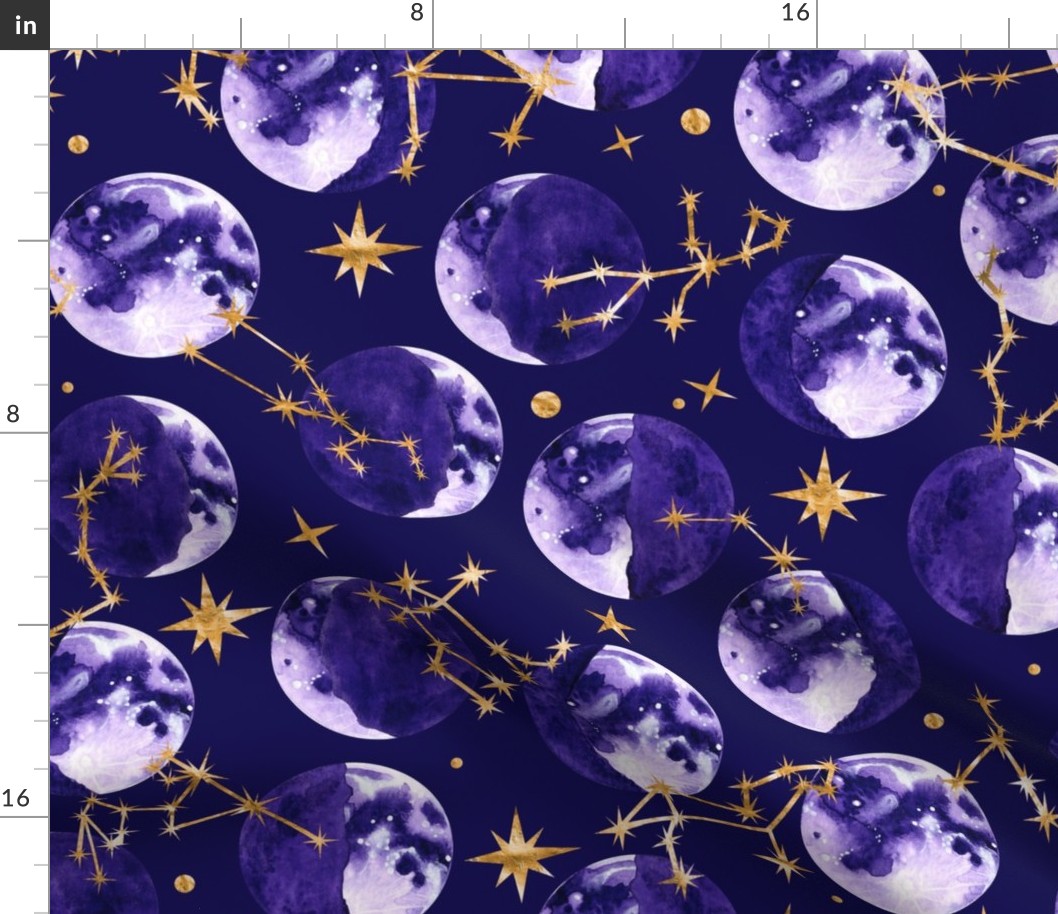 Moon Phases and Astrology in Deep Purple