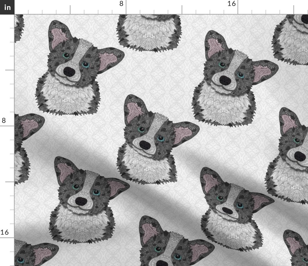 CORGI DOG BUSTER PATTERN 25s