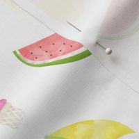 Summer Beach Pattern (watercolor)