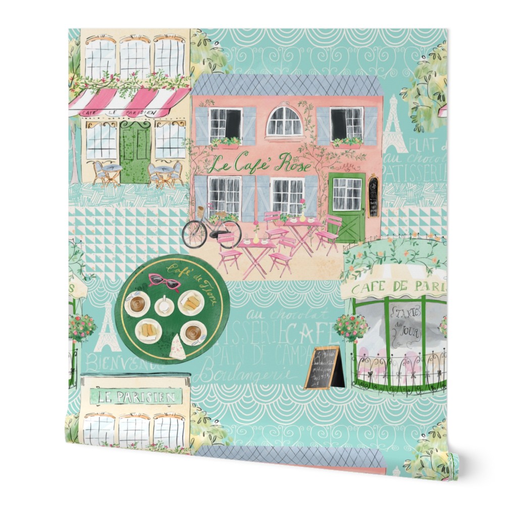 Illustrated French Cafe - large repeat