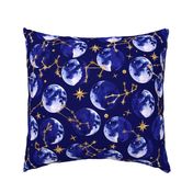 Moon Phases and Astrology in Blue