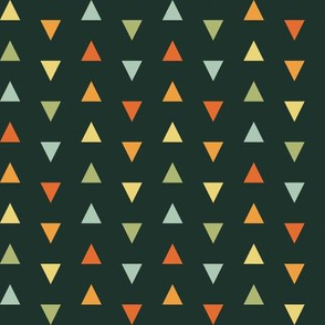 triangles on dark green