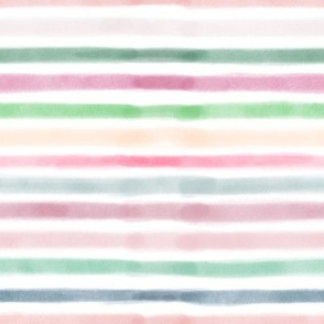 sweet spring watercolor stripes 