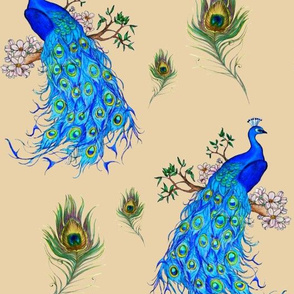 Peacock Floral Plume