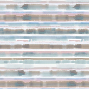 watercolor stripes pale blue multi medium scale