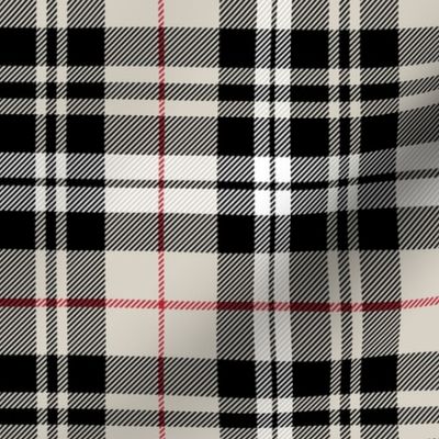 fall plaid || beige with  red stripe C20BS