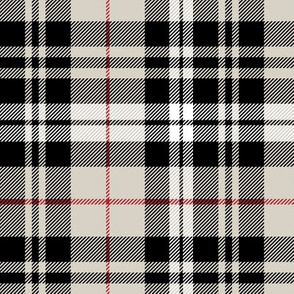 fall plaid || beige with  red stripe C20BS